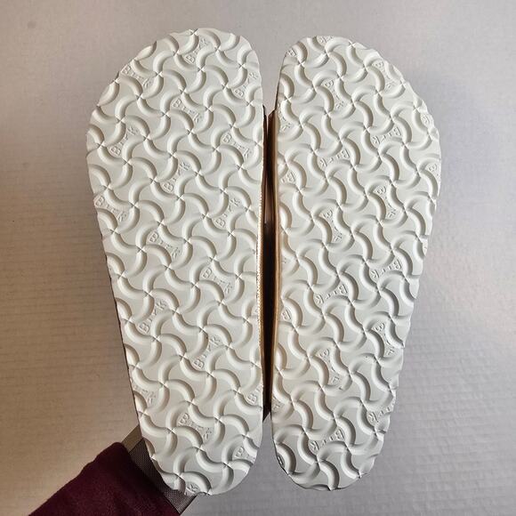 Birkenstock Arizona Size 40/L9/M7 Soft Footbed Metallic Copper Regular Fit - Picture 4 of 4